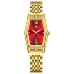 Olevs 3699 Watch For Women - Gold Red