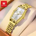 Olevs 3699 Watch For Women - Gold White - Image 2