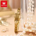 Olevs 5501 Ceramics Watch For Woman-Gold - Image 3