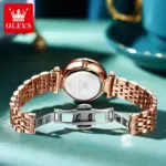 Olevs 5536 Watch For Woman - Rose Gold - Image 3