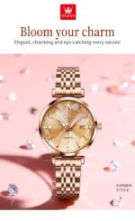 Olevs 5536 Watch For Woman–Full Rose Gold - Image 2