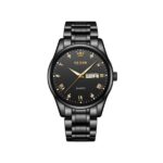 Olevs 5563 Stainless Steel Watch for Men- Black
