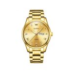 Olevs 5563 Stainless Steel Watch for Men- Golden
