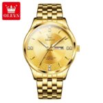 Olevs 5598 Watch For Men - Full Golden