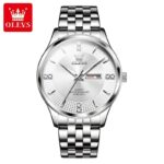 Olevs 5598 Watch For Men - Full Silver