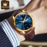 Olevs 6898 Watch For Men – Blue - Image 3