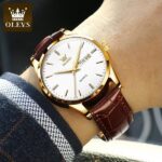 Olevs 6898 Watch For Men – White - Image 2