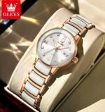 Olevs 7114 Watch For Women - Rose White