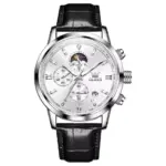 Olevs 9812 Watch For Men - Black White
