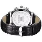 Olevs 9812 Watch For Men - Silver Black - Image 3