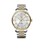 Olevs 9908 Chain Watch For Men - Silver Gold
