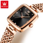 Olevs 9951 Watch For Woman - Gold Black - Image 2