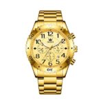 Olevs 9969 Watch For Men - Full Golden