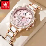 Olevs 9999 Women’s Watch - Rose Gold Pink