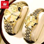 Olves 9931 Couple Watch-Full Golden