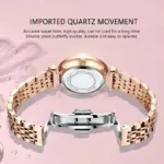Poedagar 719 Watch For Woman- Rose Green - Image 2