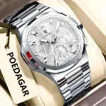 POEDAGAR 834 Watch For Men - Silver White