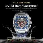 POEDAGAR 9051 Watch For Men - Blue - Image 2