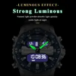 POEDAGAR E122 Watch For Men - Silver Blue - Image 3