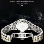 POEDAGAR 938 Watch For Men - Silver Gold Blue - Image 3