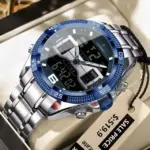 Poedagar 103 Watch For Men - Silver Blue