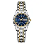 Poedagar 306 Watch For Women-Silver Gold and Blue - Image 2