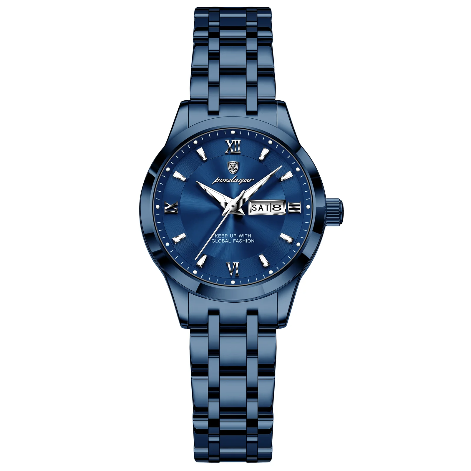 Poedagar-503-Watch-For-Women-Full-Blue.webp Poedagar 503 Watch For Women - Full Blue - Image 1