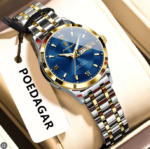 Poedagar 503 Watch For Women - Silver Gold Blue - Image 2