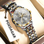 Poedagar 503 Watch For Women - Silver Gold Gray - Image 2