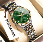 Poedagar 503 Watch For Women - Silver Gold Green - Image 2