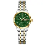 Poedagar 503 Watch For Women - Silver Gold Green