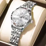 Poedagar 504 Watch For Women - Full Silver - Image 2
