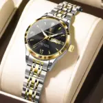 Poedagar 504 Watch For Women - Silver Gold Black - Image 2