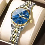 Poedagar 504 Watch For Women - Silver Gold Blue - Image 2