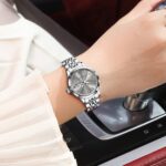 Poedagar 504 Watch For Women - Silver Gray - Image 5