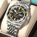 Poedagar 609 Chain Watch For Men - Silver Black