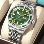 Poedagar 609 Chain Watch For Men - Silver Green