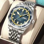 Poedagar 609 Chain Watch For Men - Silver Lite Blue