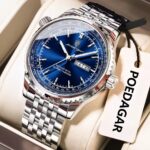 Poedagar 673 Chain Watch for Men - Silver Blue - Image 2