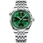 Poedagar 673 Chain Watch for Men - Silver Green
