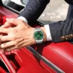 Poedagar 673 Chain Watch for Men - Silver Green - Image 6