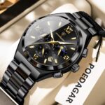 Poedagar 688 Watch For Men - Full Black - Image 2