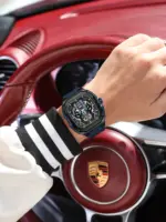Poedagar 694 WAtch For Men - Black Blue - Image 9