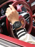 Poedagar 694 WAtch For Men - Black Blue - Image 10