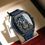 Poedagar 694 WAtch For Men - Black Blue - Image 3