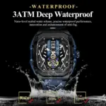 Poedagar 694 WAtch For Men - Black Blue - Image 4