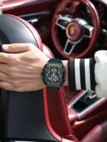Poedagar 694 WAtch For Men - Black Blue - Image 8