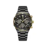 Poedagar 697 Cornograph Watch For Men - Full Black