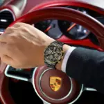 Poedagar 697 Cornograph Watch For Men - Full Black - Image 5