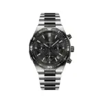 Poedagar 697 Cornograph Watch For Men - Silver Black